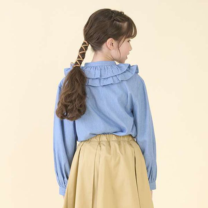 [Link] Frill Collar Blouse (Junior),Red, medium image number 9