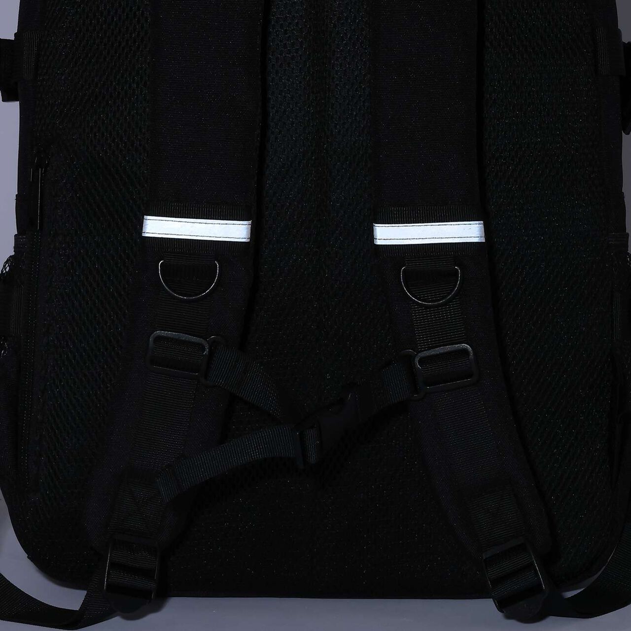 Water-Repellent Backpack with Lame Pouch,Black, large image number 7
