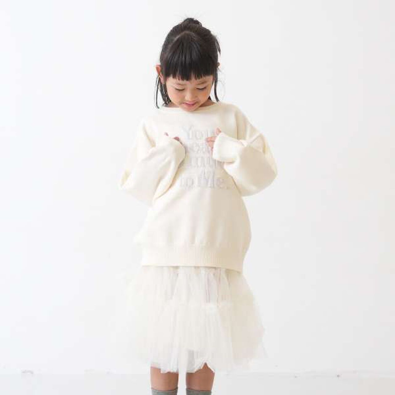 [Matching with Dad Outfit] Machine Washable Kids Logo Knitwear,Navy, large image number 6