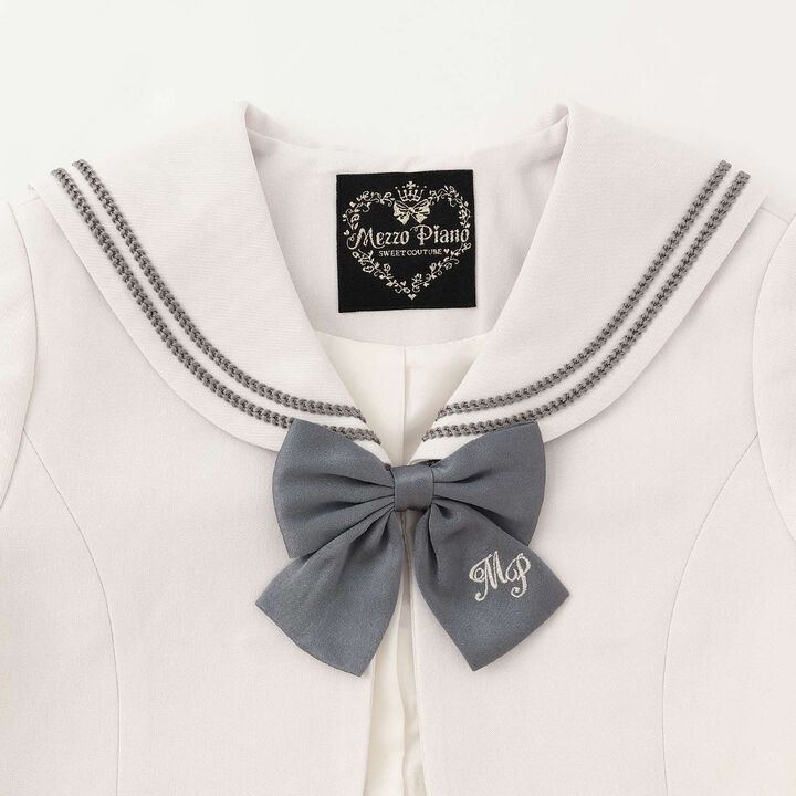 Sailor Collar Ensemble One-Piece Set,Ivory, medium image number 3