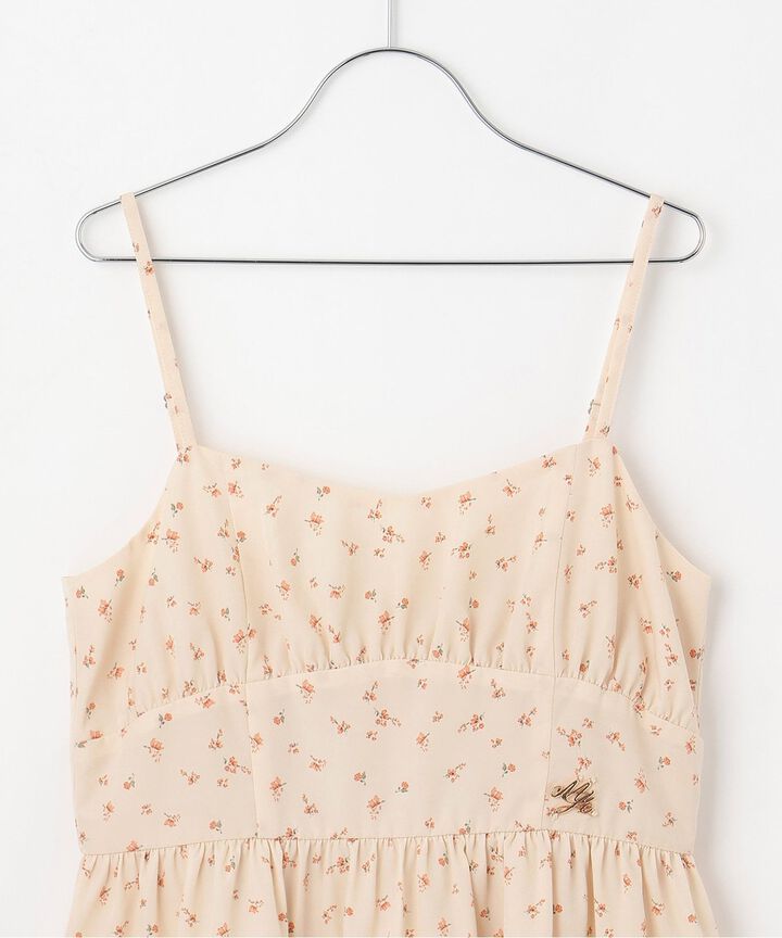 Tie-Front Gathered One-Piece Dress [Korean Fashion],Black, medium image number 10