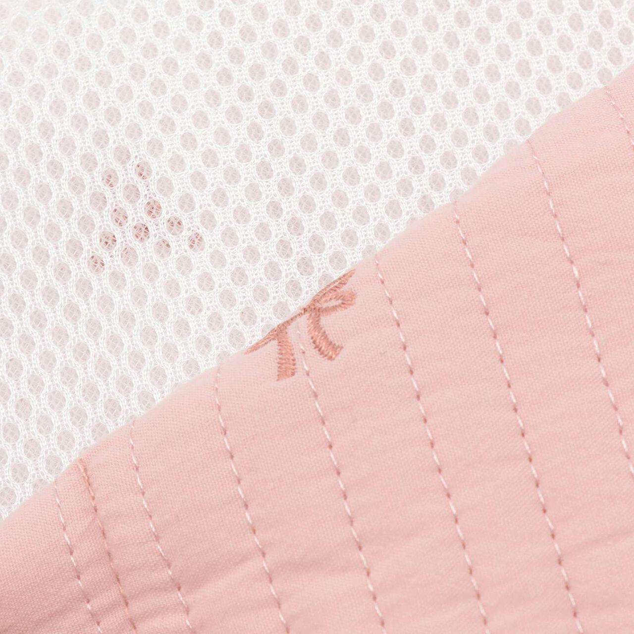 Quilted Embroidery Stroller Seat,Light blue, large image number 3