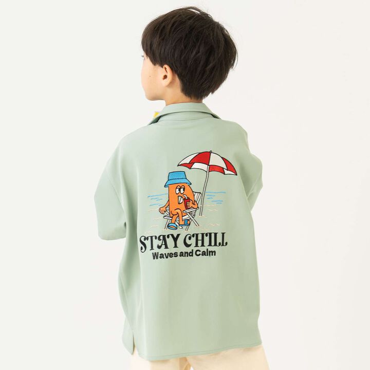 混款So紀念開襟襯衫,米白色, medium image number 2