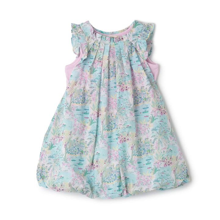 [Parent-Child Matching] Cape Vista Balloon One-Piece Dress,Pink, medium image number 1