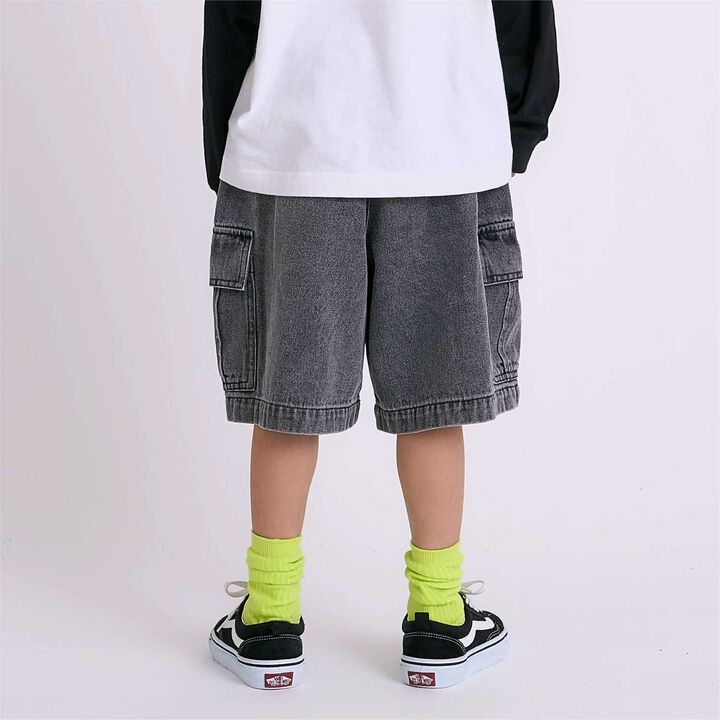 Denim Half Pants,Blue, medium image number 4