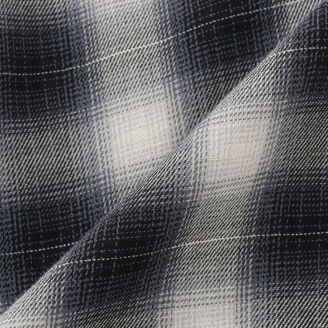 Checkered Shirt Parka,Black, large image number 6