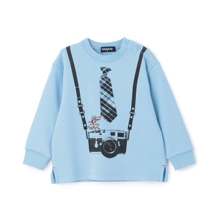 Camera Trompe-l'&oelig;il Sweatshirt,Light gray, medium image number 10