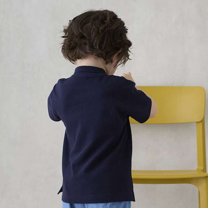 [Disney] Mickey/Embroidered Short-Sleeve Polo,Green, medium image number 7