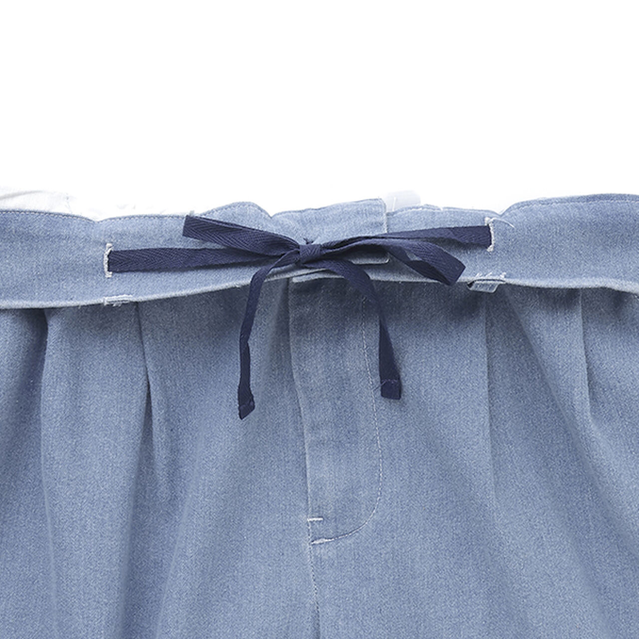 [Link] DAD Wide Denim Tapered Pants,Navy, large image number 3