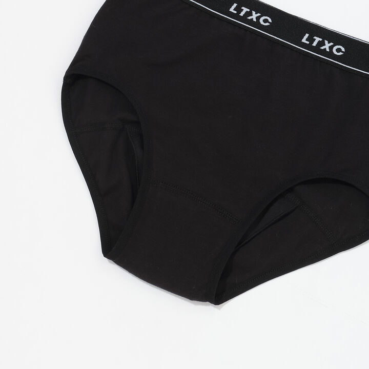 [LTXC] Waist Logo Sanitary Shorts,Black, medium image number 3