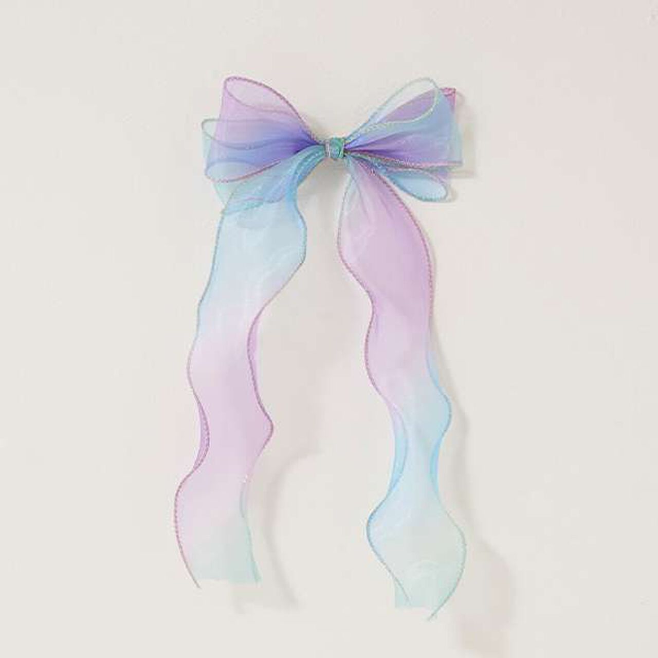 Aurora Big Ribbon Hair Clip [Kids, Girls],Light beige, large image number 4