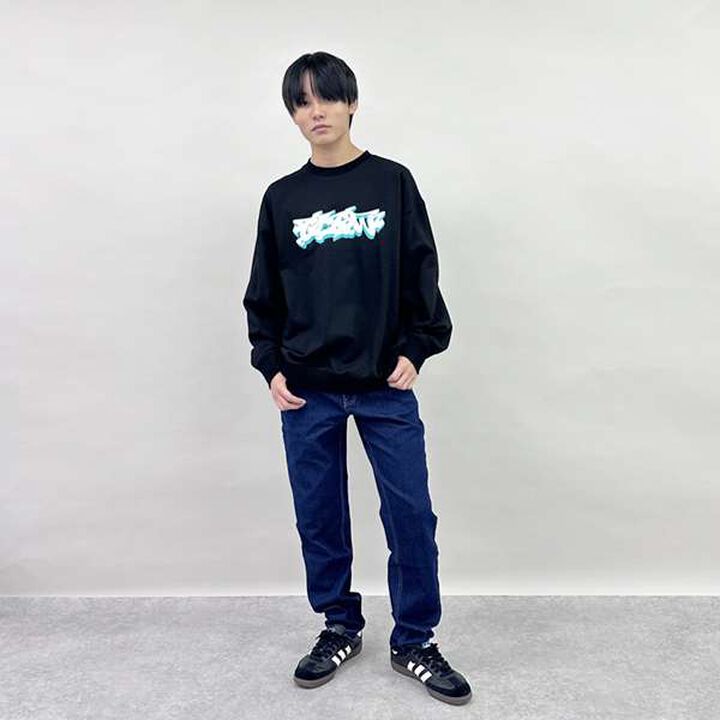 Wool Lined Stretch Denim Slim Pants,Light blue, medium image number 12