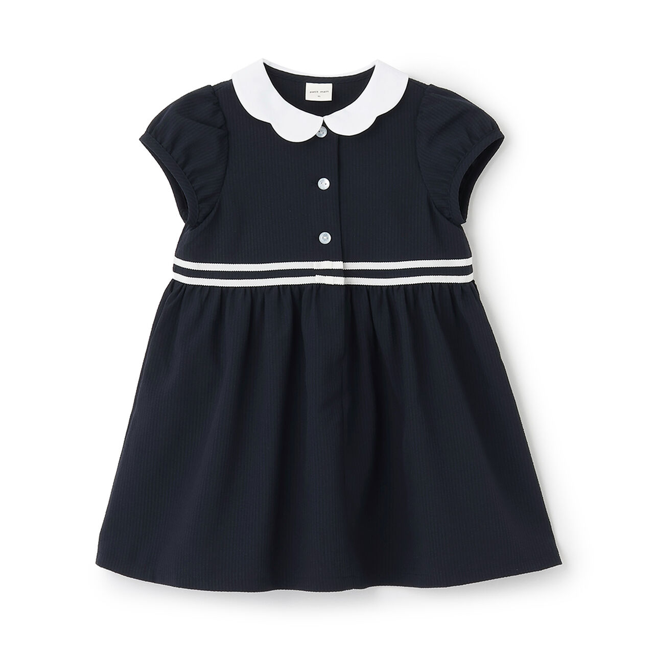 [WINDRY] Collar One-Piece Dress,Dark red, large image number 7