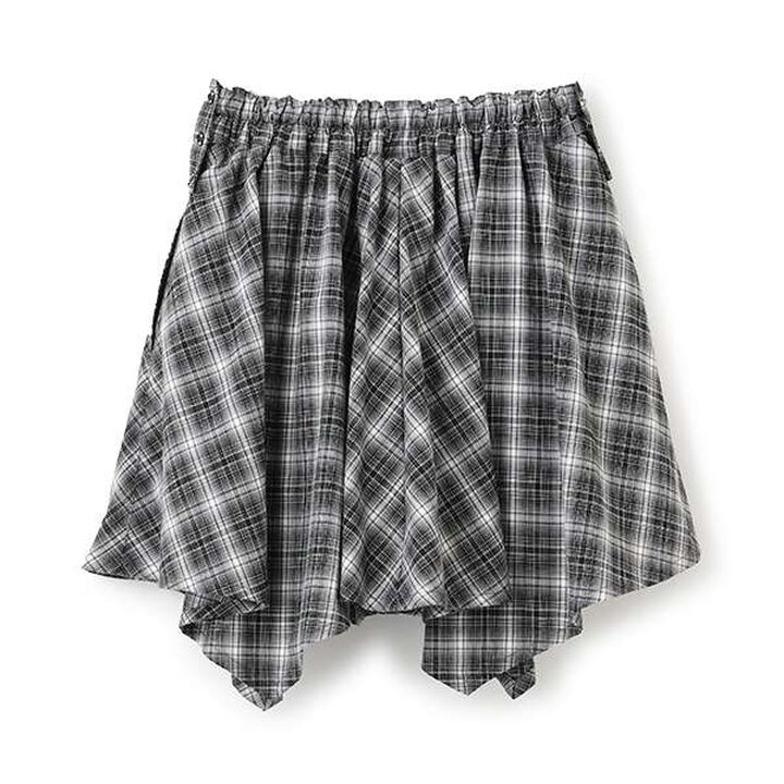 Knot Shirt Style Skirt with Shorts,Light gray, medium image number 1