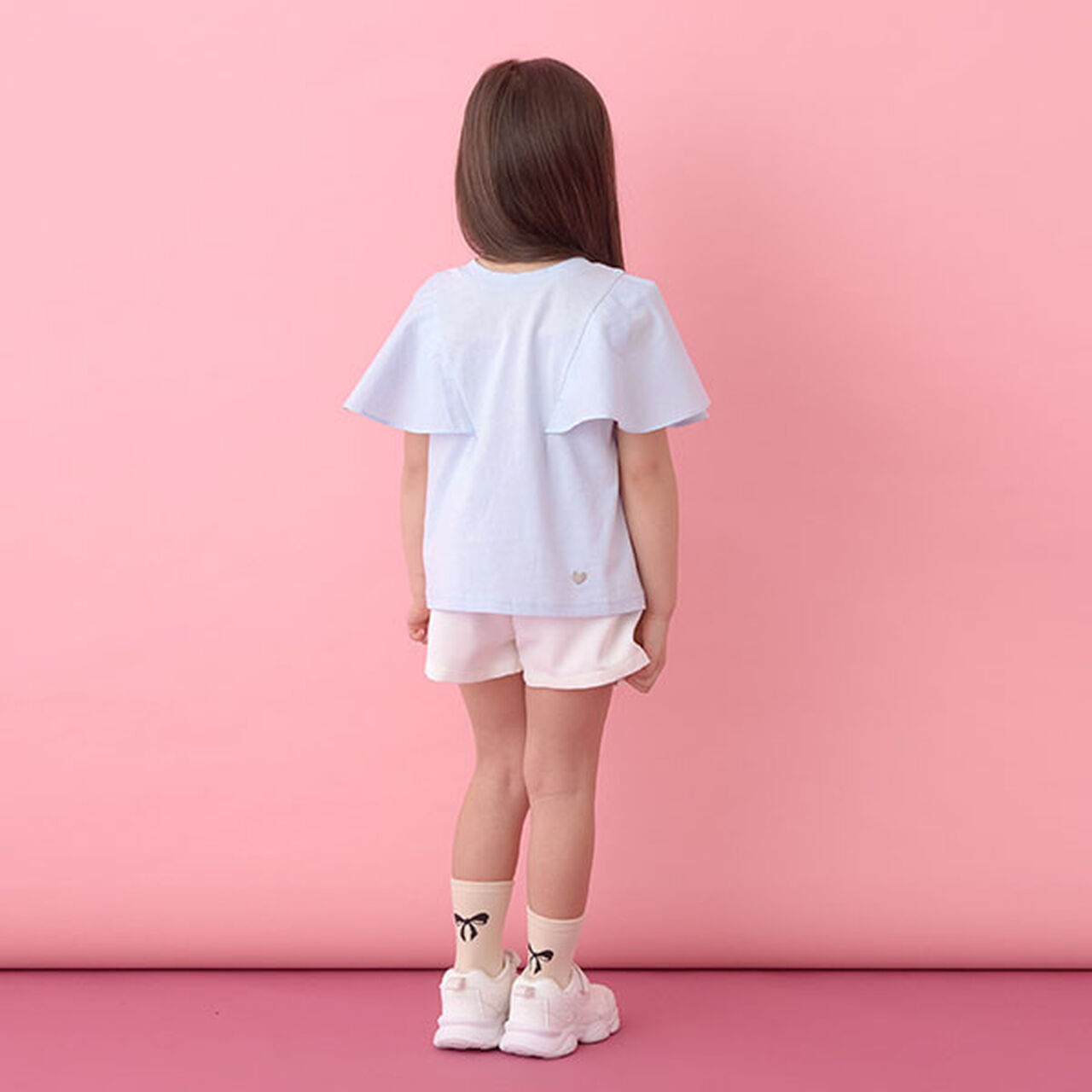 [Reversible] Soft Cotton Flare Sleeve T-Shirt,Moderate pink, large image number 16