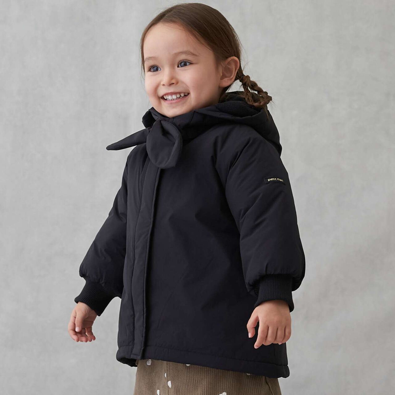 Web Exclusive Long Padded Jacket,Black, large image number 0