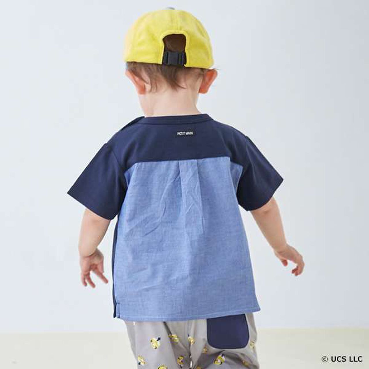 Minion Back Contrast T-Shirt,Navy, large image number 1