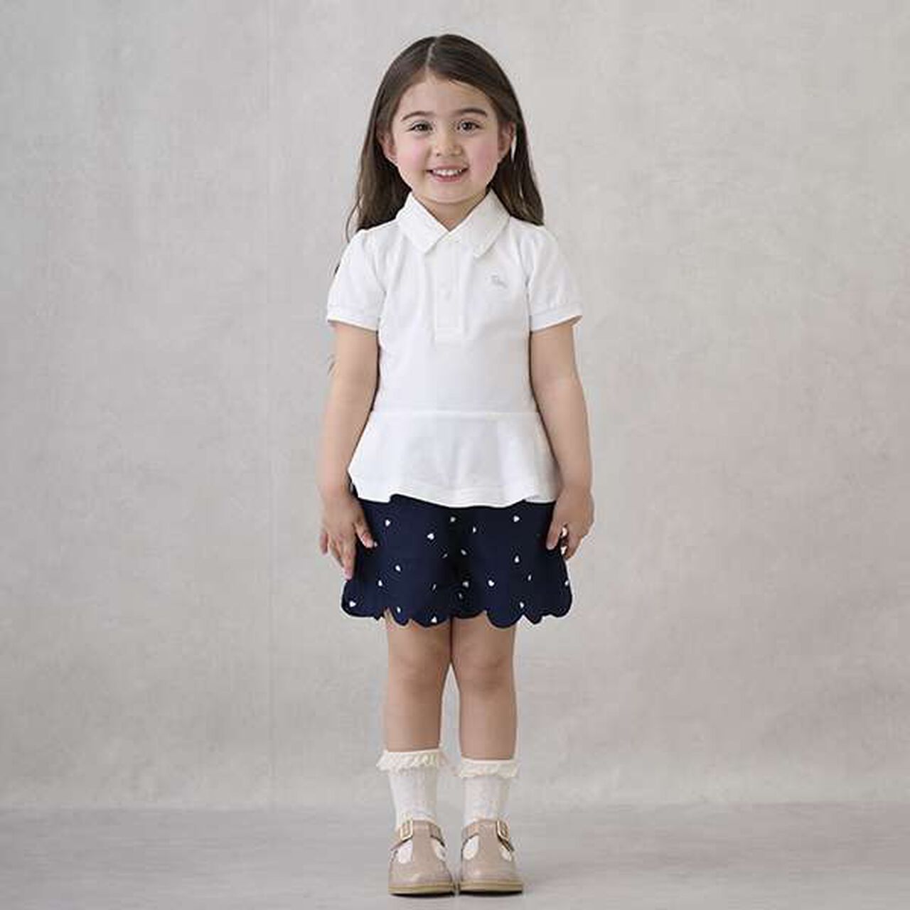 [Link] Peplum Polo Shirt,Light pink, large image number 8