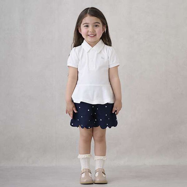 [Link] Peplum Polo Shirt,Light pink, medium image number 8