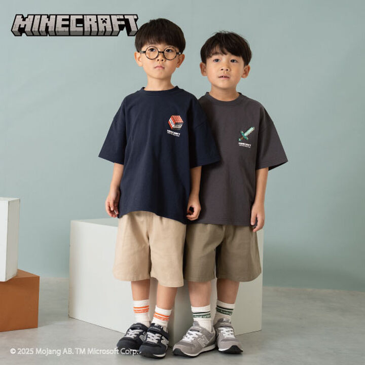 [Minecraft] Kids Weapon Tee,Charcoal gray, medium image number 1