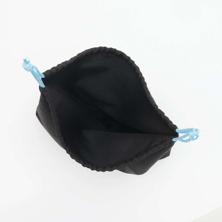 [LTXC] Drawstring Pouch with Gusset,Black, medium image number 7