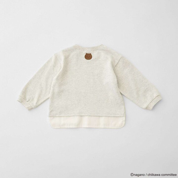 [Anime Chiikawa] Star Logo Appliqu&eacute; Pocket T-Shirt,Light blue, medium image number 8
