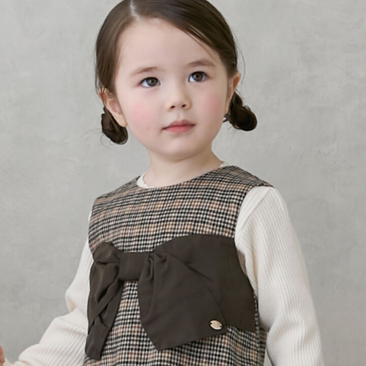 Link Ribbon Jumper Skirt,Gray, medium image number 5