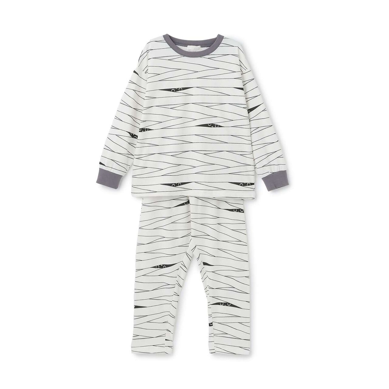 [Halloween] Phosphorescent Muteki Jersey Bone & Mummy Assortment Outfit Set,Ivory, large image number 14