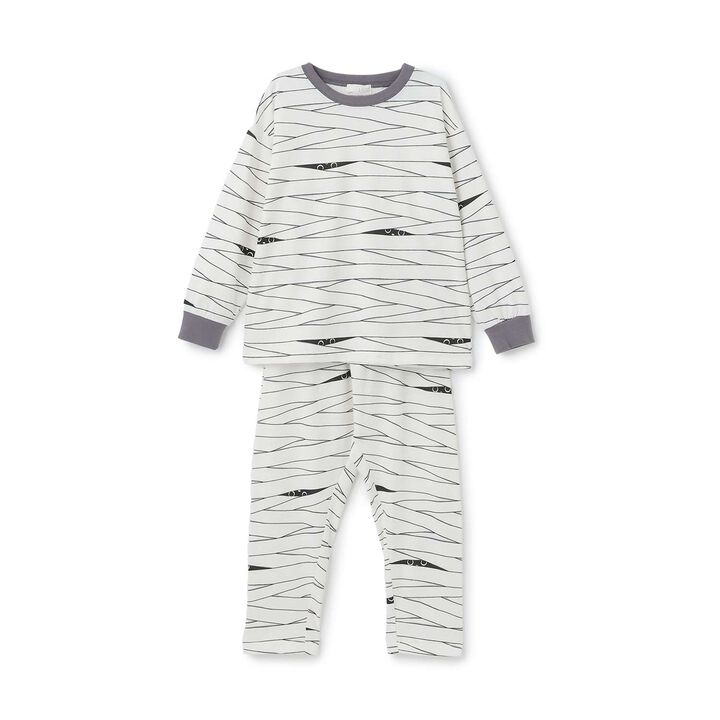 [Halloween] Phosphorescent Muteki Jersey Bone & Mummy Assortment Outfit Set,Ivory, medium image number 14