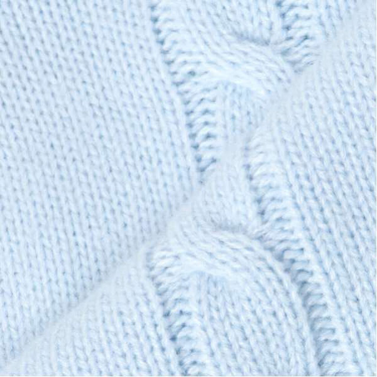 W Zip Ribbon Cardigan,Sax blue, large image number 12