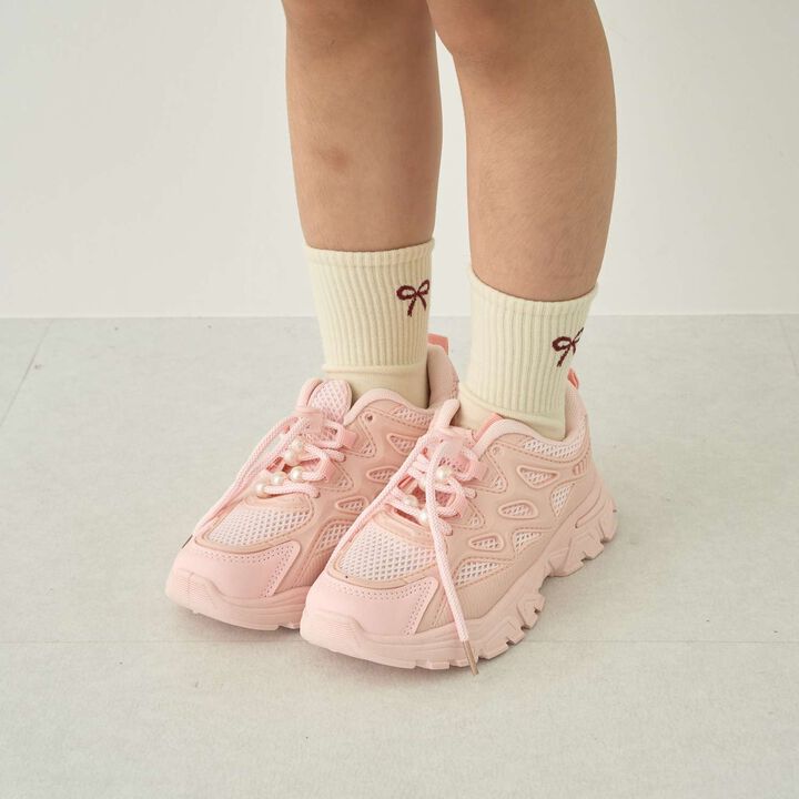 Pearl-Accented Sneakers [Kids] [Girls],, medium