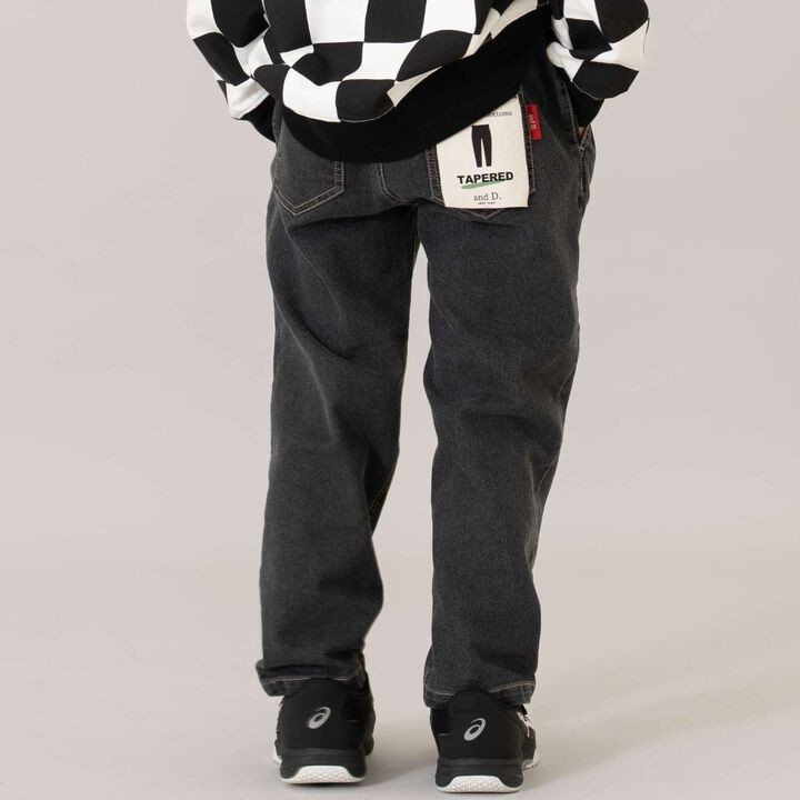 Denim Tapered Pants,Navy, medium image number 2