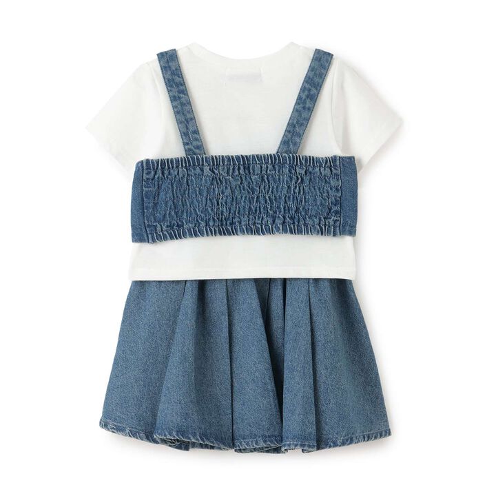 [Ready-to-Wear] Denim Bustier & Pleated Skirt Outfit Set,Blue, medium image number 14