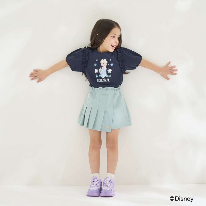 [Disney Frozen] 100% Cotton Sherbet Jersey Puff Sleeve T-Shirt [Kids Girls] UV Cool Touch Shape-Retaining,Lavender, medium image number 22