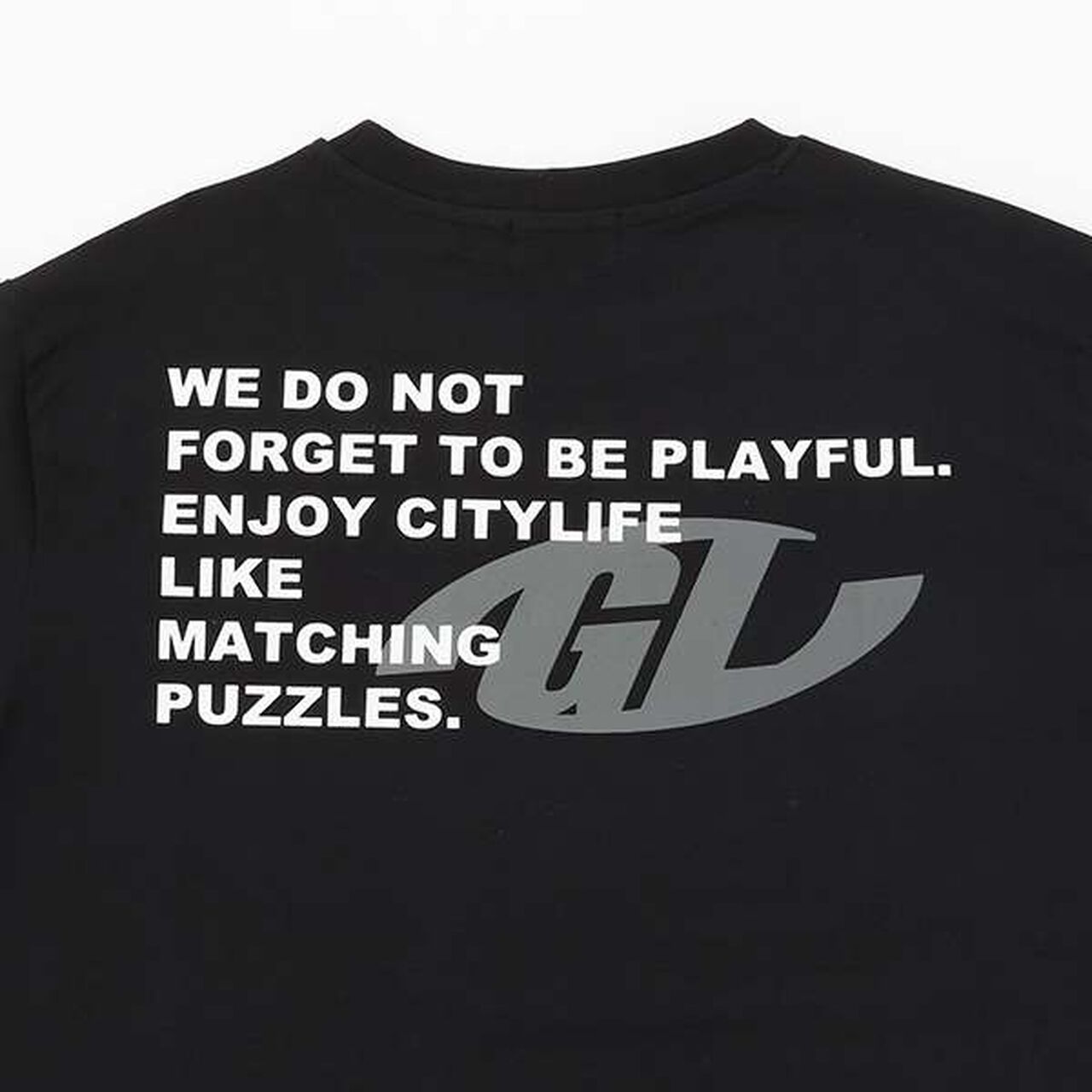 [Affordable] Back Print Short Sleeve T-Shirt,Khaki, large image number 3