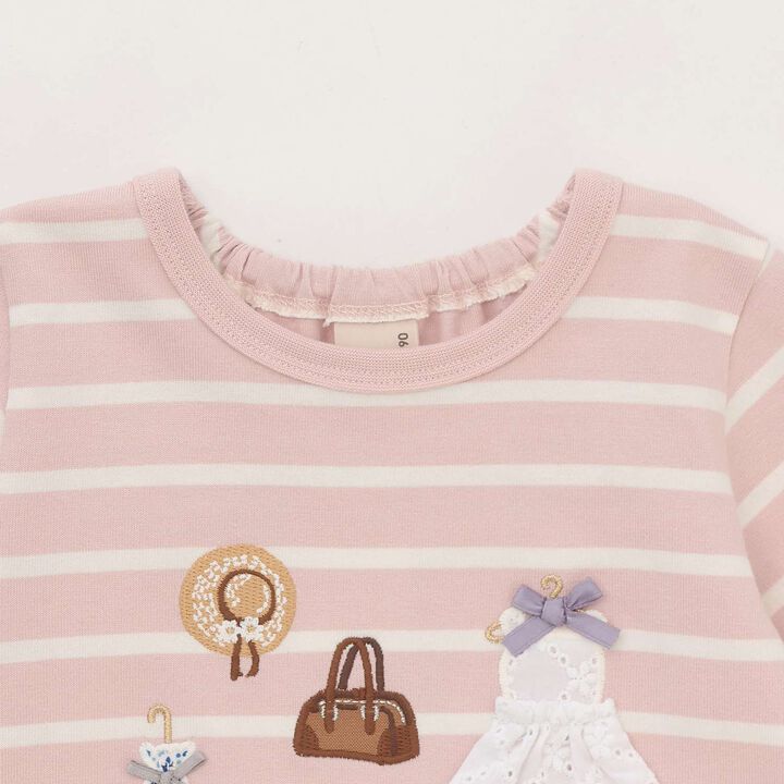 Clothing Motif Long-Sleeve T-Shirt,Navy, medium image number 12