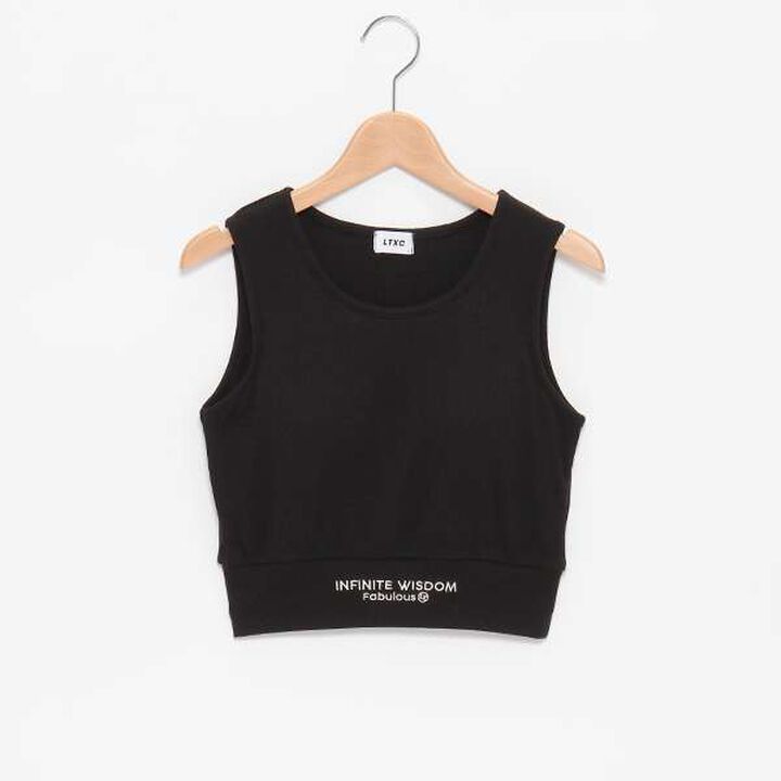 [LTXC] Quick-Dry Black Cropped Tank Top,Lavender, medium image number 2