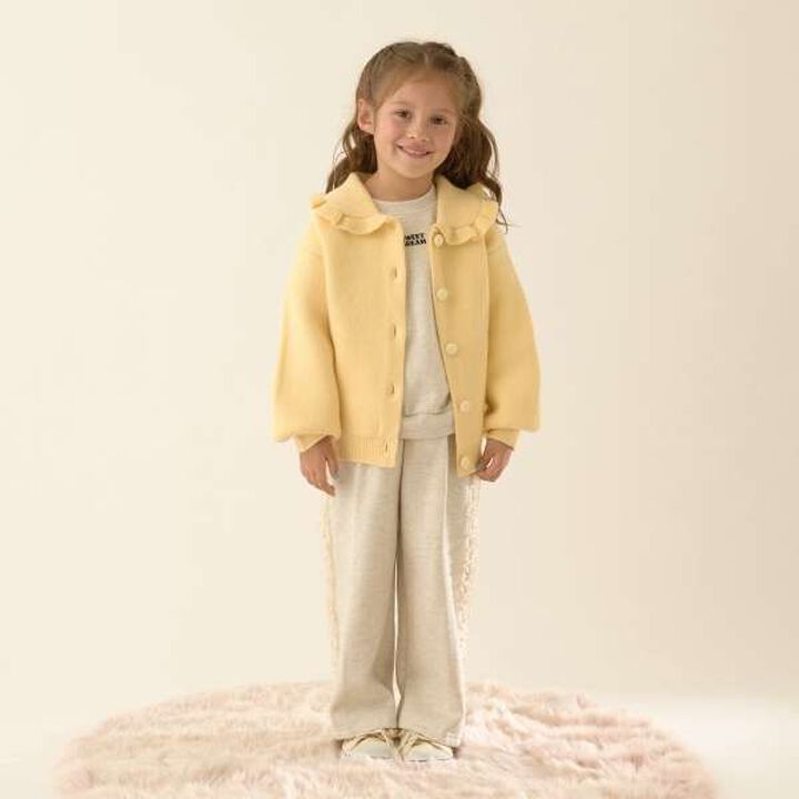[Occasion] Frill Collar Cardigan,Cream, medium image number 14