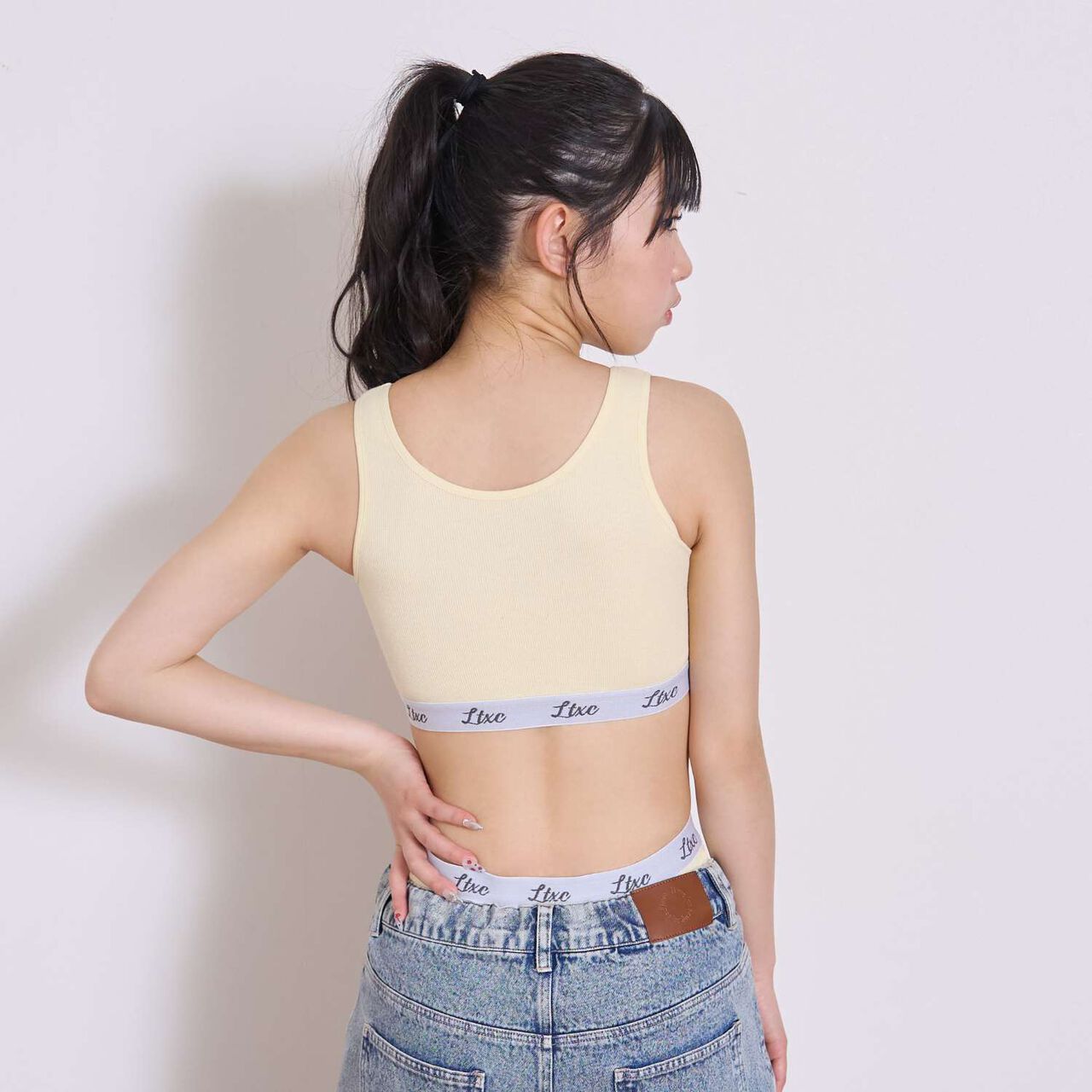 [LTXC] Tank-Style Half Top,Yellow, large image number 4