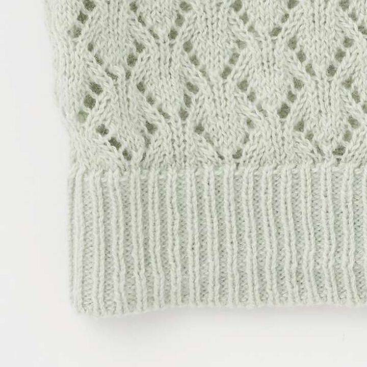 [UV Protection] Openwork Cardigan,Light pink, medium image number 4