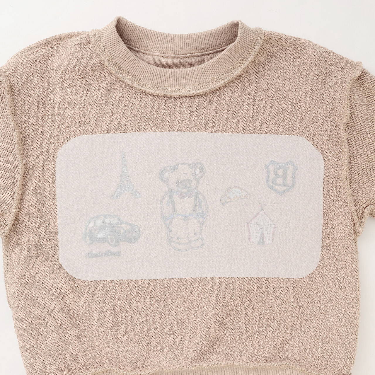 Bear Motif Sweatshirt,Navy, large image number 20