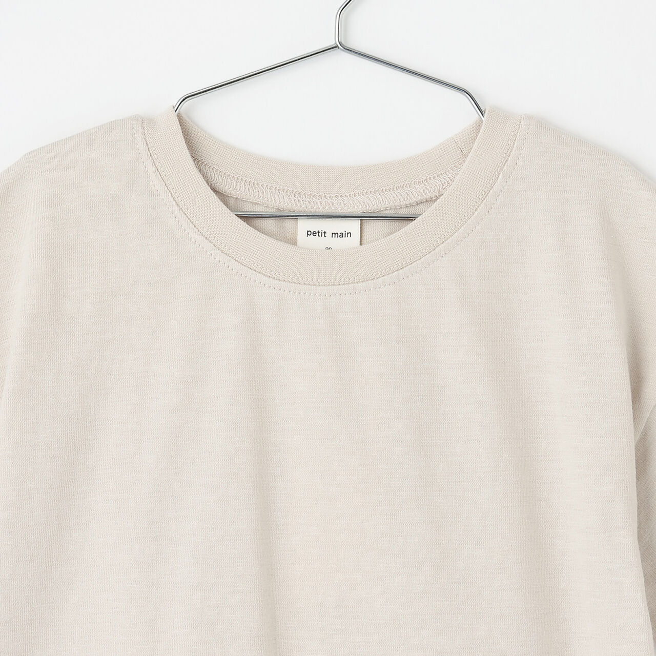[Cool Touch] Back Appliqu&eacute; Short Sleeve T-Shirt,Beige, large image number 14