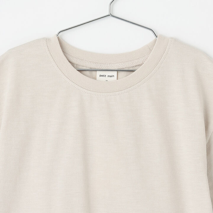 [Cool Touch] Back Appliqu&eacute; Short Sleeve T-Shirt,Beige, medium image number 14