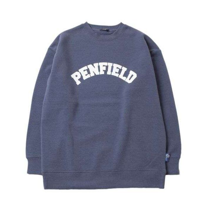 [Penfield] Wool Lined Print Sweatshirt,Navy, medium image number 1