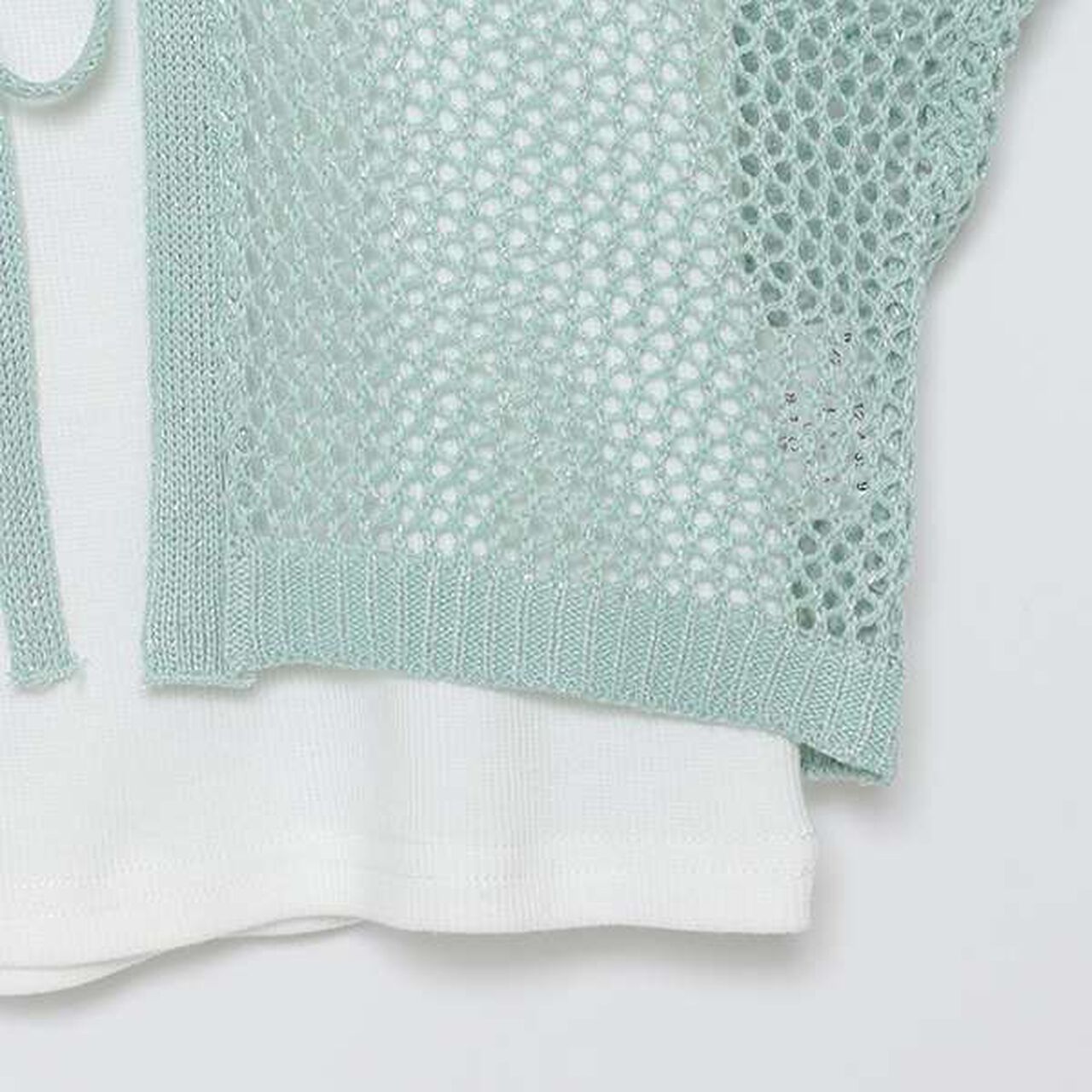 Sparkly Mesh Bolero with Inner Layer,Pink, large image number 12