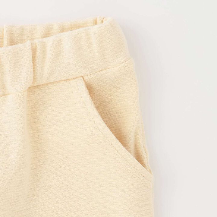 [Tomo Pants] Stain Resistant UV Cool Touch Round-Hem Frill 3/4 Capri Pants for Girls,Salmon pink, medium image number 8