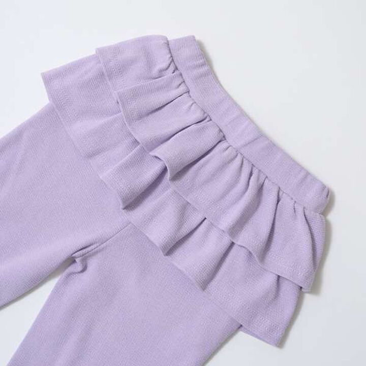 Tomo Pants Back Frill 7/8 Capri Pants,Ivory, medium image number 13