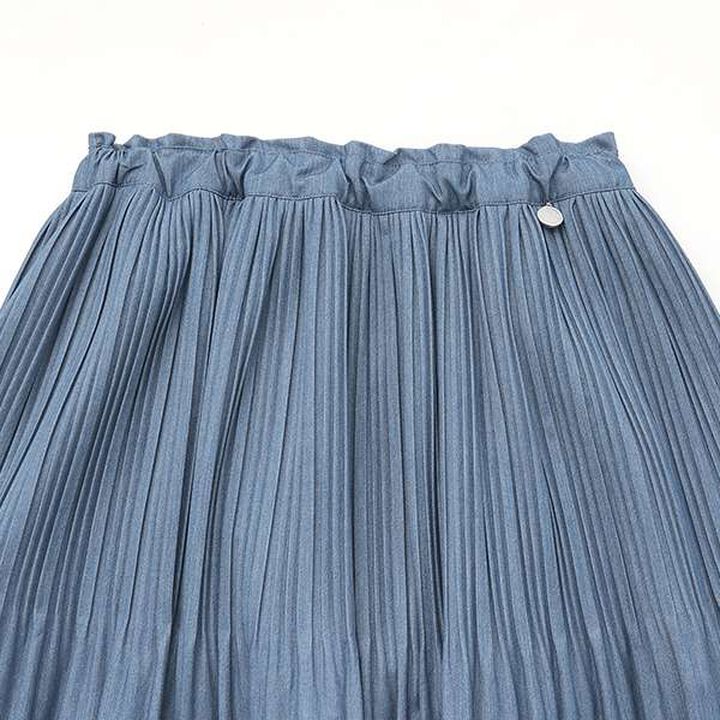Easy Pleated Skirt-Pants,Moderate blue, medium image number 2