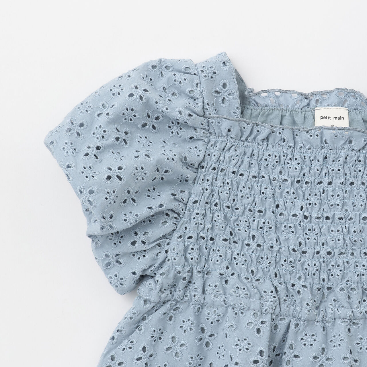 [Link] Lace Puff Sleeve Tunic,Turquoise, large image number 16