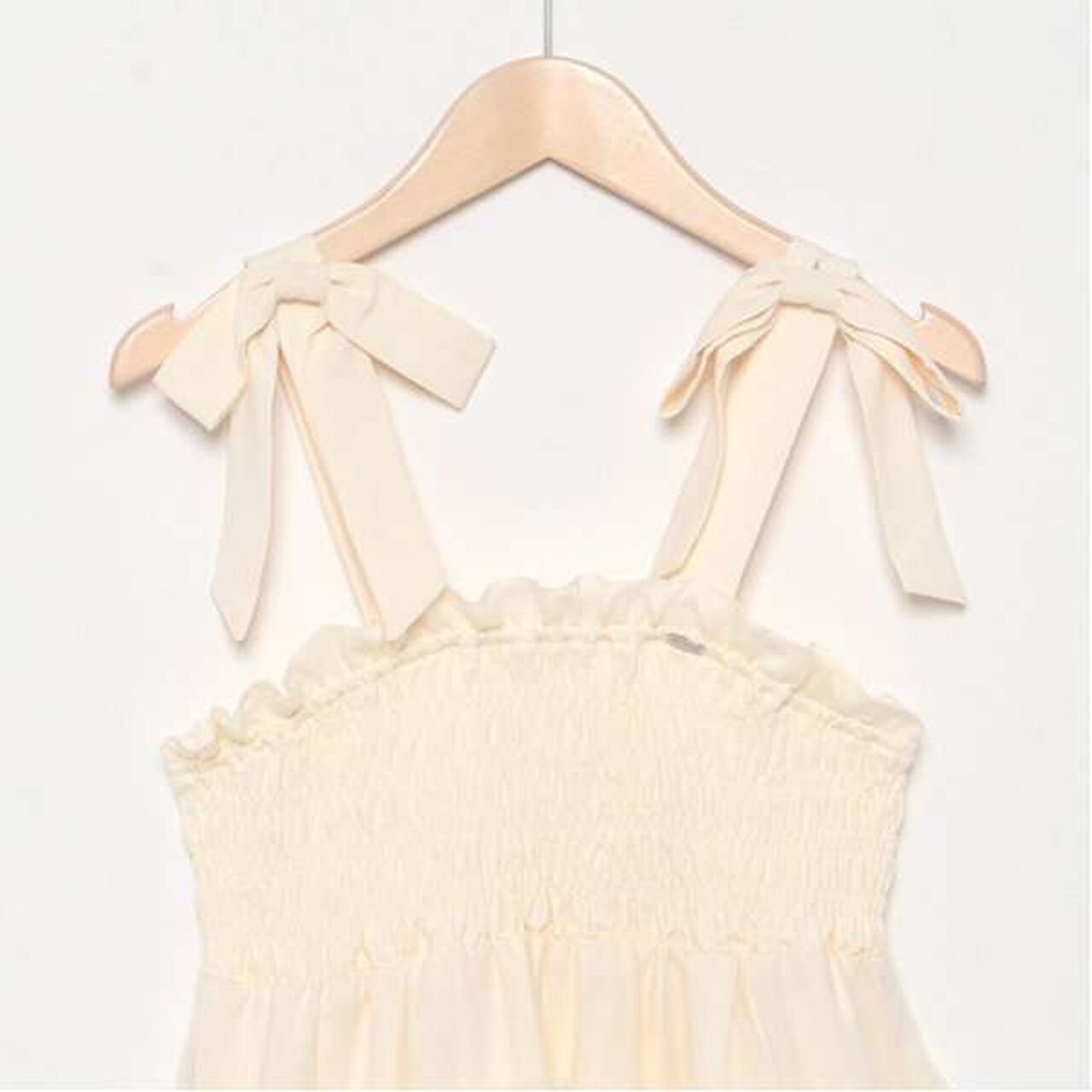 Shoulder Ribbon Fluffy Tulle Tunic,Black, large image number 7